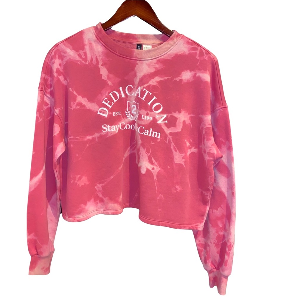 NEW TIE DYED CROPPED SWEATER